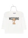 Moschino Teddy Bear-print Long-sleeve Top In White