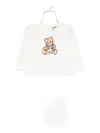 Moschino Teddy Bear-print Long-sleeve Top In White
