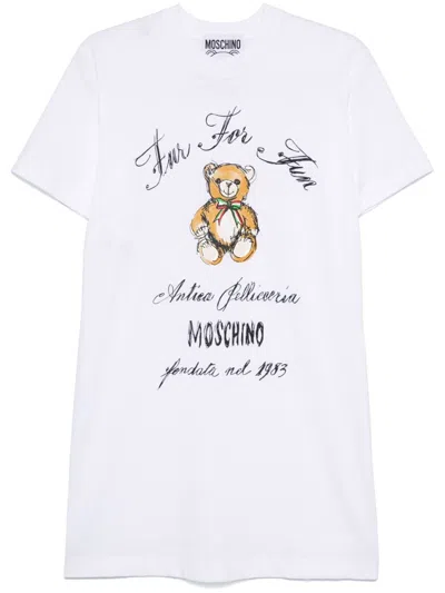 MOSCHINO TEDDY-BEAR-PRINT MINI DRESS