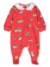 Moschino Teddy Bear-print Pajamas In Red