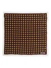 Moschino Teddy-bear Print Pocket Square In Brown