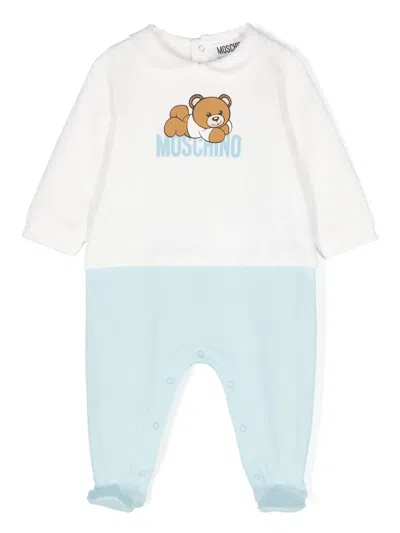 Moschino Babies' Teddy Bear-print Pyjamas In Blue
