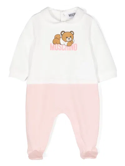 Moschino Babies' Teddy Bear-print Pyjamas In Pink