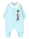 Moschino Teddy Bear-print Romper In Blue