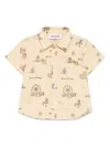 Moschino Teddy-bear-print Shirt In Neutrals