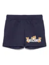 Moschino Teddy Bear-print Shorts In Blue