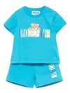 Moschino Teddy Bear-print Shorts Set In Blue