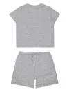 Moschino Teddy Bear-print Shorts Set In Gray