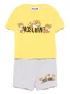 Moschino Teddy Bear-print Shorts Set In Grey