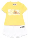 Moschino Teddy-bear-print Shorts Set In Yellow
