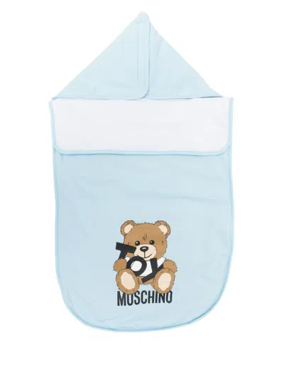 Moschino Teddy Bear-print Sleep Bag In Blue