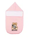 Moschino Teddy Bear-print Sleeping Bag In Pink