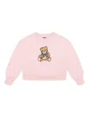 Moschino Kids Teddy Bear Print Sweatshirt In Pink