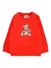 Moschino Teddy Bear-print Sweatshirt In Red