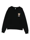 Moschino Teddy Bear-logo Jersey Sweatshirt In Black
