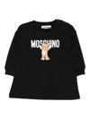 Moschino Babies' Teddy Bear-print Sweatshirt Dress In Black