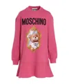 Moschino Couture Woman Mini Dress Fuchsia Size 8 Organic Cotton In Red