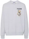 Moschino Teddy Bear Graphic Print Sweatshirt In Grey