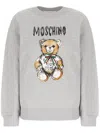 Moschino Oversize Teddy Bear Graphic Print Sweatshirt In Grey