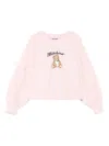 Moschino Teddy Bear-print Sweatshirt In Pink