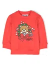 Moschino Teddy Bear-print Sweatshirt In Red