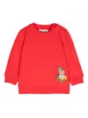 Moschino Teddy Bear-print Sweatshirt In Red