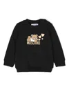 Moschino Sweatshirt Mit Teddy-print In Schwarz