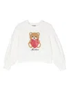 Moschino Teddy-bear Print Sweatshirt In White