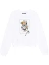 Moschino Teddy Bear-print Sweatshirt In White