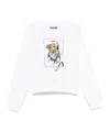 Moschino Teddy Bear-print Sweatshirt In White