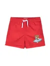 Moschino Teddy Bear-print Swim Shorts In Red