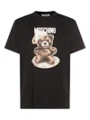 Moschino Teddy Bear Print T-shirt In Black