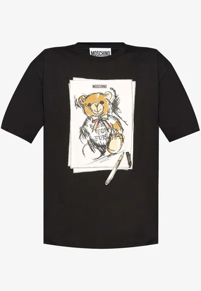 MOSCHINO TEDDY BEAR PRINT T-SHIRT