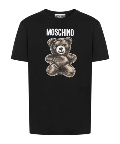 MOSCHINO MOSCHINO TEDDY BEAR PRINTED CREWNECK T-SHIRT
