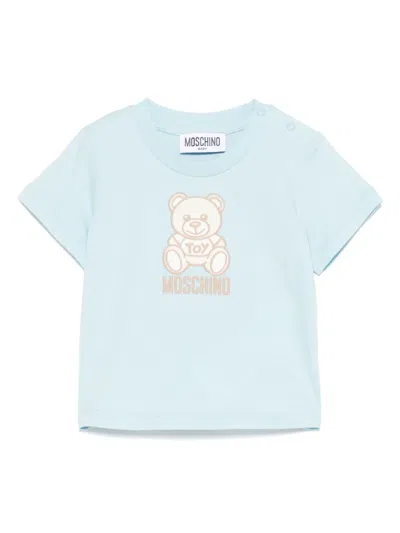 Moschino Babies' Teddy Bear-print T-shirt In Blue