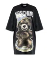 Moschino Teddy Bear-print T-shirt Mini Dress In Black