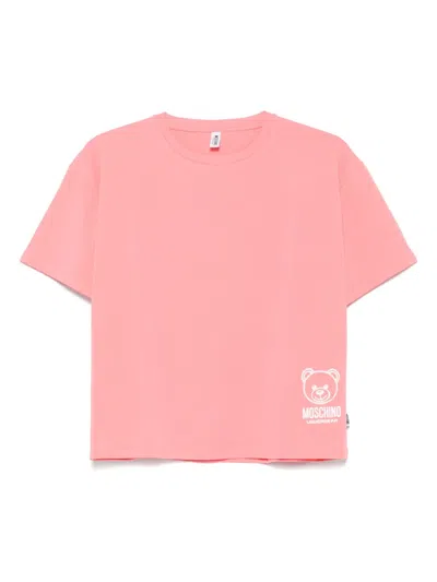 Moschino Teddy Bear-print T-shirt In Pink