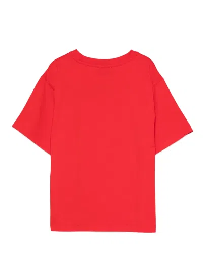 Moschino Kids' Teddy Bear-print T-shirt In Red