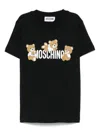Moschino T-shirt Mit Teddy-print In Schwarz