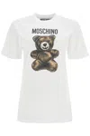 Moschino Teddy Bear Print Crewneck T-shirt In White