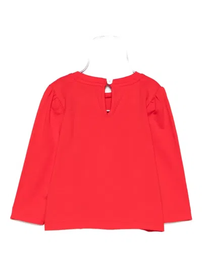 Moschino Babies' Teddy Bear-print Top In Red