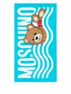 Moschino Teddy Bear-print Towel In Blue