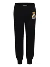 Moschino Elastic Waist Casual Pants In Black