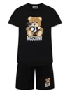 Moschino Teddy Bear-print Tracksuit In Black