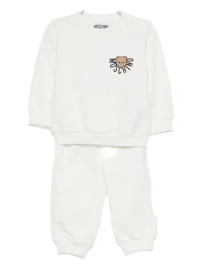 Moschino Babies' Teddy Bear-print Tracksuit In Neutral