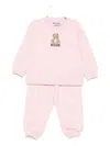 Moschino Teddy Bear-print Tracksuit In Pink