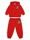Moschino Teddy Bear-print Tracksuit Set In Red
