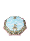 Moschino Teddy Bear-print Umbrella In Blue