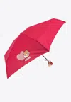 Moschino Teddy Bear-print Umbrella In Red
