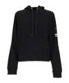 Moschino Teddy Bear Printed Drawstring Hoodie In Black